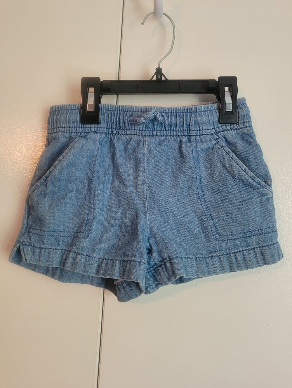 Old Navy Light Blue Denim-Style Elastic Waist Shorts